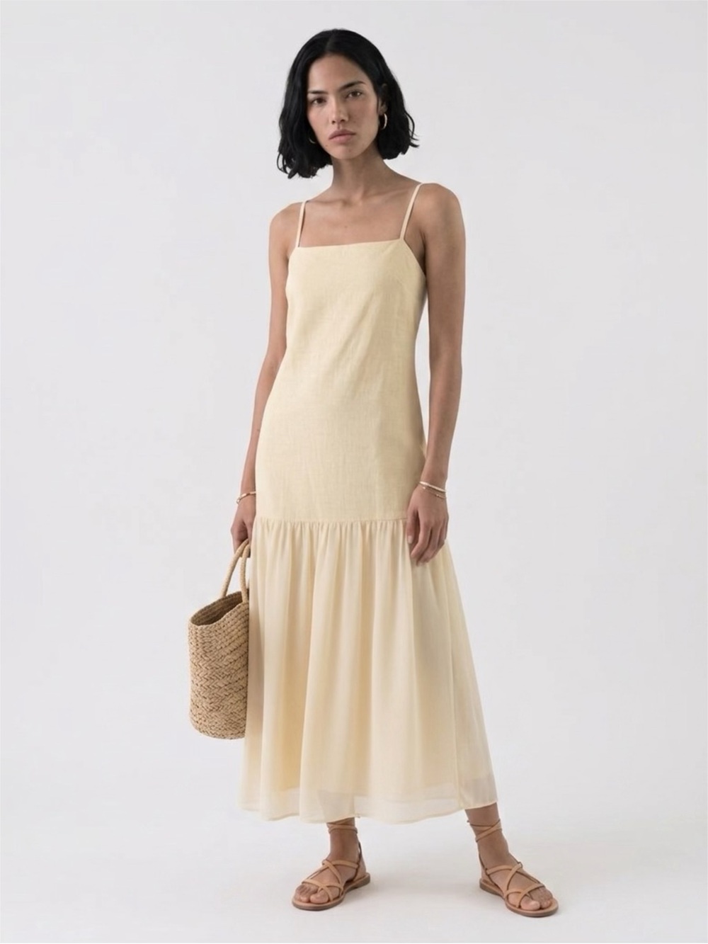 RAISONNEL LINEN BLEND MAXI DRESS, NWT LARGE
